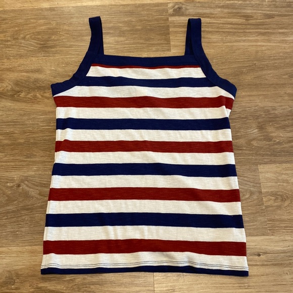 GAP Tops - NWT The GAP Navy & Rust Stripe Tank
